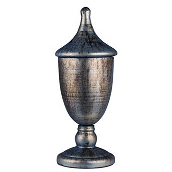 Large Metallic Lidded Trophy Table Decor