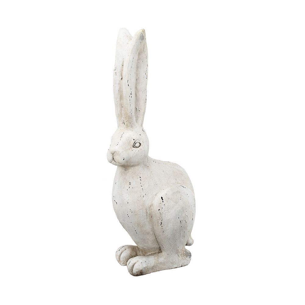 Small White Rabbit Figurine Table Decor