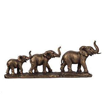 A&B Home Elephant Family Statue Table Decor