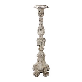 Magnesia Weathered White Candle Holder