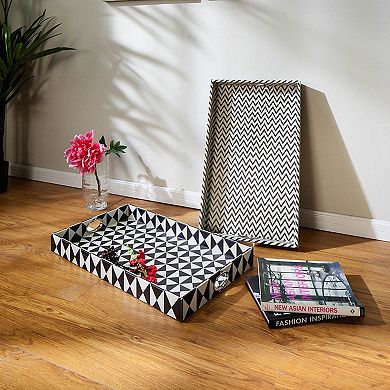 Hanley Geometric Decorative Tray Table Decor