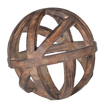 Ravello 10-Inch Wood Orb Table Decor