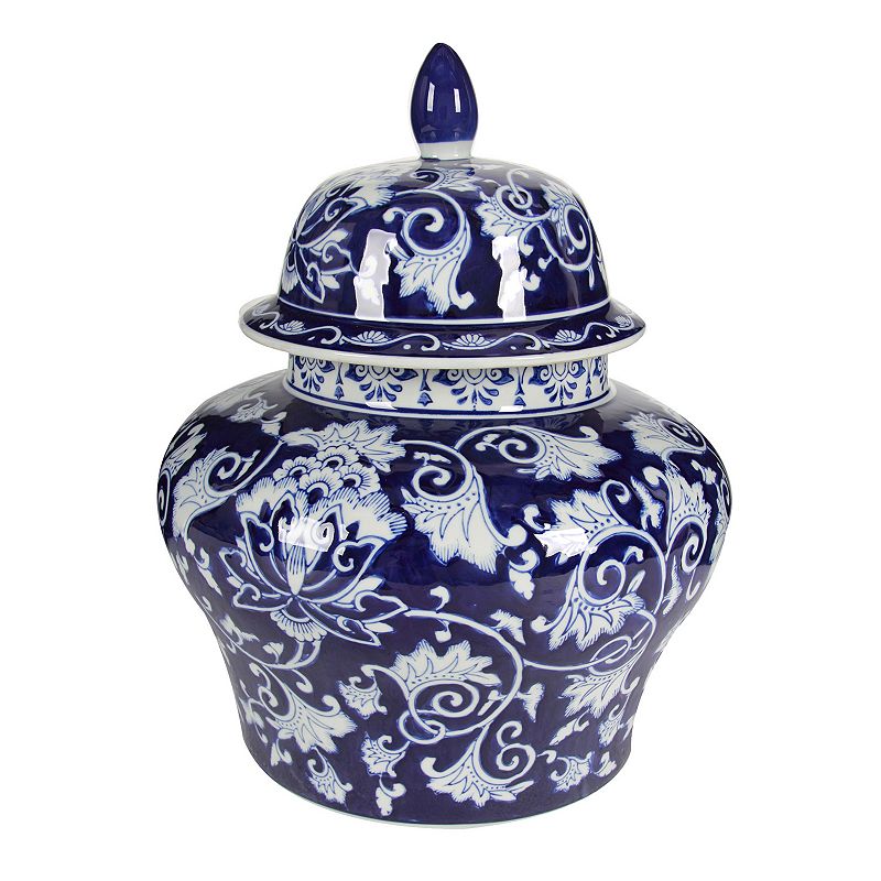 Aline Ginger Jar Table Decor, Blue
