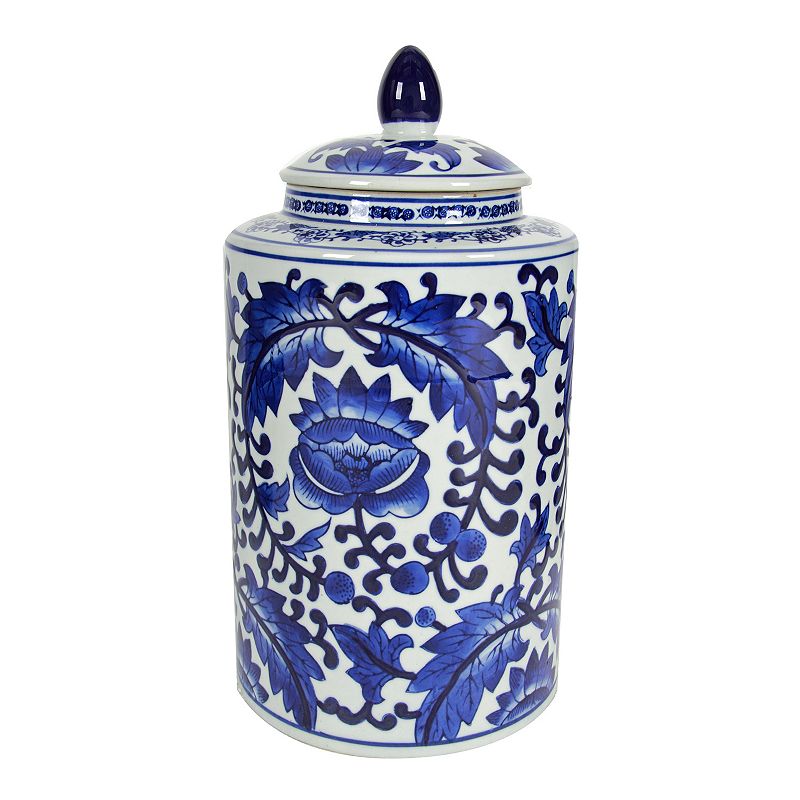 Aline Round Decorative Jar Table Decor, White