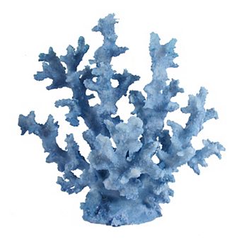 Blue Faux Coral Table Decor