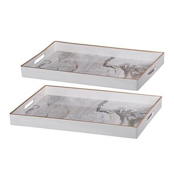 Effra 2 pc Rectangular Tray Set