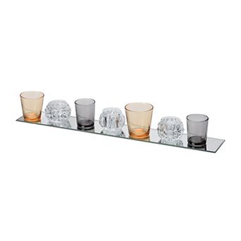 A&B Home Imogen Seven-Votive Candleholder Plate Table Decor