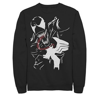 Men's Marvel Venom Close Up Roar Paint Art Fleece