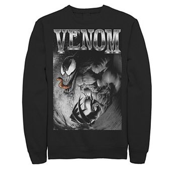 Men's Marvel Venom Salivating Metal Type Fleece