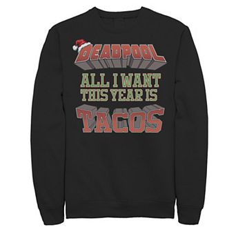 Men's Marvel Deadpool "All I Want Is Tacos" Sweatshirt