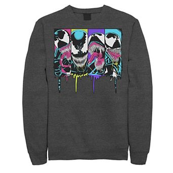 Men's Marvel Venom Colorful Dripping Comic Panel Sweatshirt