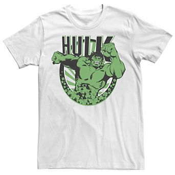 Men's Marvel Hulk St. Patty's Day Circle Logo Tee