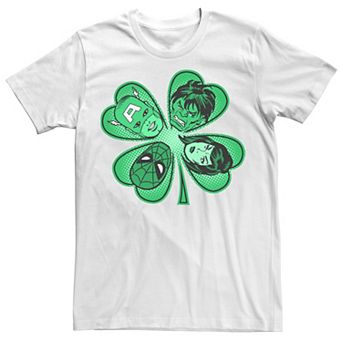 Men's Marvel Avengers Shamrock Head Shot Tee
