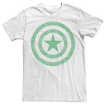 Men's Marvel Captain America St. Patty's Build Up Fill Tee