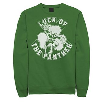 Men's Marvel Black Panther St. Patty's Lucky Panther Sweatshirt