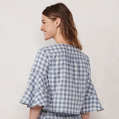 Women's LC Lauren Conrad Flare-Sleeve Button-Down Top