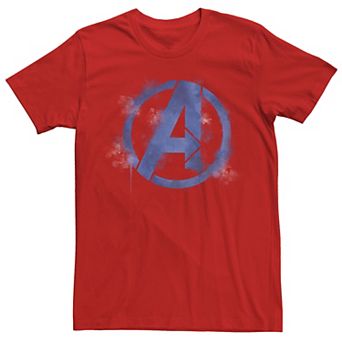 Men's Marvel Avengers Endgame Spray Painted Avenger Symbol Graphic Tee
