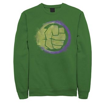 Men's Marvel Avengers Endgame Hulk Spray Paint Logo Graphic Fleece Pullover
