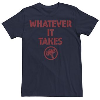 Men's Marvel Avengers Endgame Whatever It Takes Thor Logo Graphic Tee