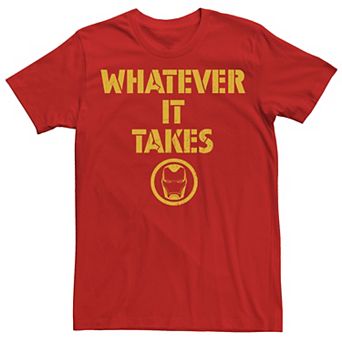 Men's Marvel Avengers Endgame Whatever It Takes Iron Man Logo Graphic Tee
