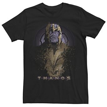 Men's Marvel Avengers Endgame Thanos Disintegrating Portrait Logo Graphic Tee