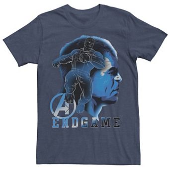 Men's Marvel Avengers Endgame Hulk Blue Hue Collage Graphic Tee