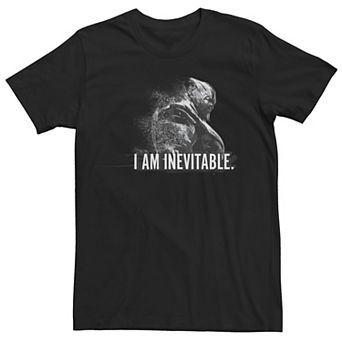 Men's Marvel Avengers Endgame Thanos I Am Inevitable Portrait Graphic Tee