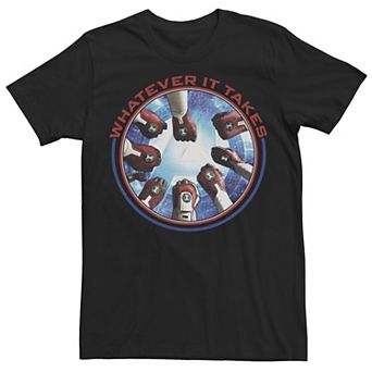 Men's Marvel Avengers Endgame Whatever It Takes Hands In Portrait Graphic Tee