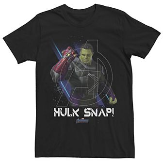 Men's Marvel Avengers Endgame Hulk Snap Portrait Graphic Tee