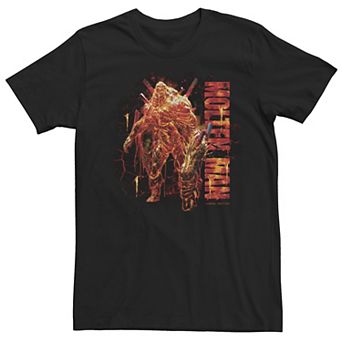Men's Marvel Spider-Man Far From Home Molten Man Poster Graphic Tee