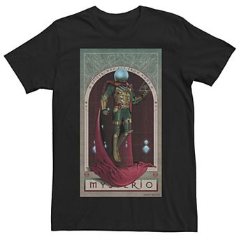 Men's Marvel Spider-Man Homecoming Mysterio Tarrot Card Graphic Tee