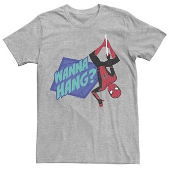 Men's Marvel Spider-Man Far From Home Wanna Swing? Portrait Graphic Tee