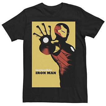 Men's Marvel Avengers Iron Man Golden Invincible Graphic Tee