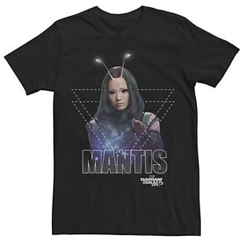Men's Marvel GOTG Mantis Geometric Frame Bust Portrait Graphic Tee