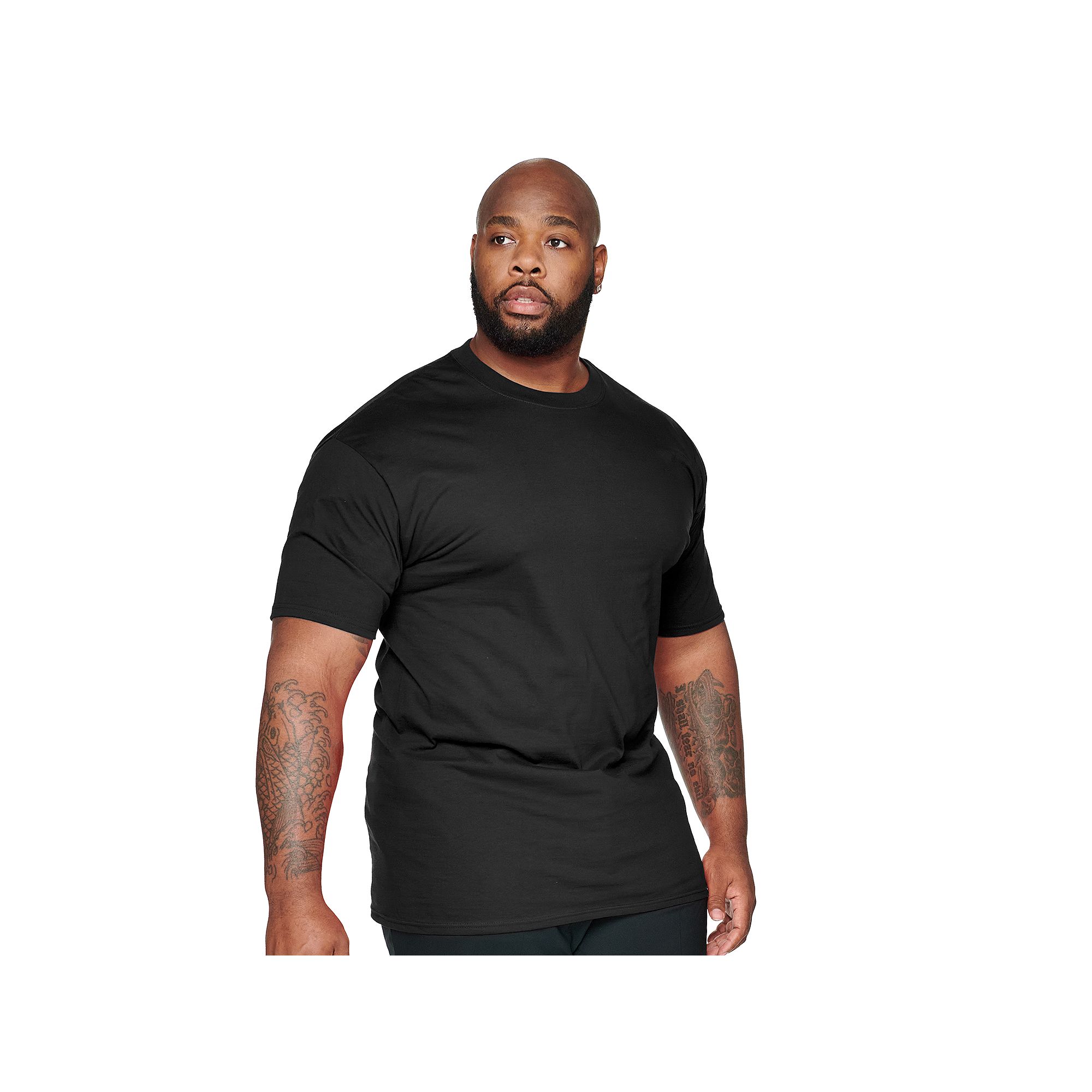 Big & Tall Hanes® Beefy-T Tee, Mens, Size: Large Tall, Black