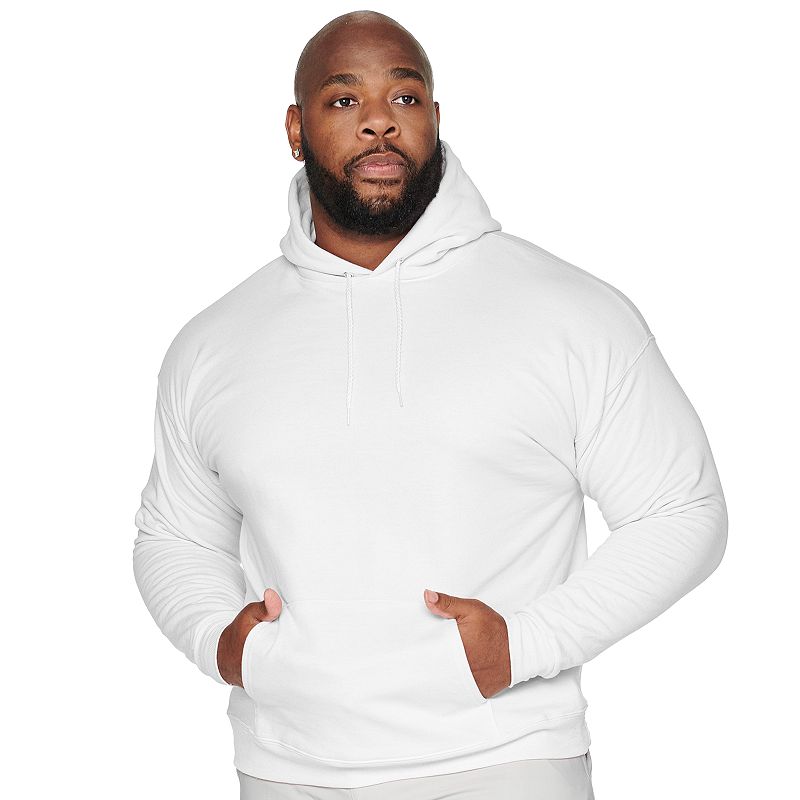 Big & Tall Hanes EcoSmart Fleece Hoodie, Mens, Size: 4XL, White
