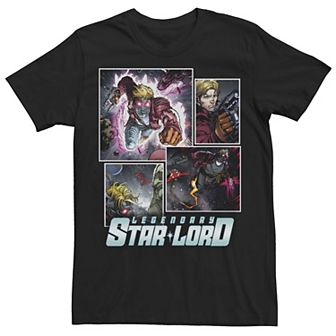 Men's Marvel Star-Lord Guardians of Galaxy Collage Tee