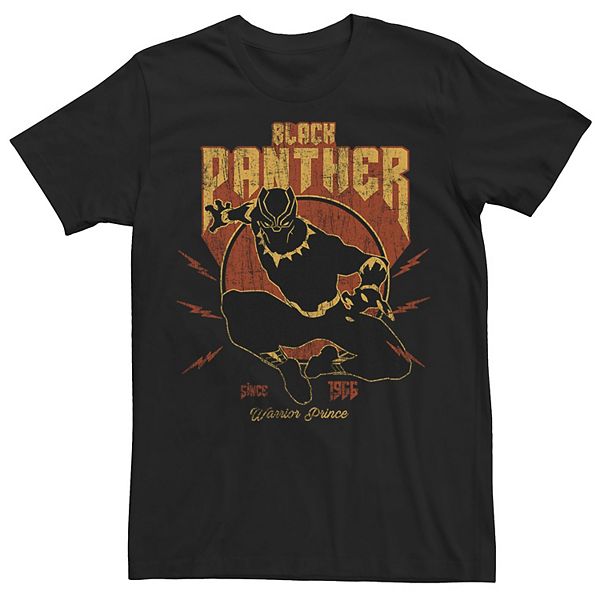 Men's Marvel Black Panther Action Since 1966 Vintage Tee