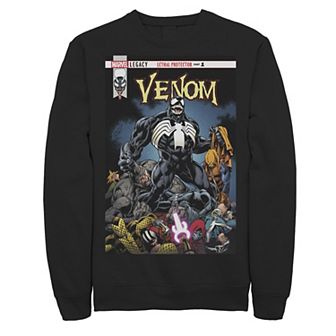 Men's Marvel Venom Lethal Pileup Comic Cover Sweatshirt