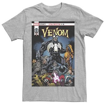 Men's Marvel Venom Lethal Pileup Comic Cover Tee