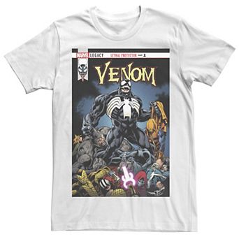 Men's Marvel Venom Lethal Pileup Comic Cover Tee