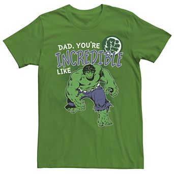 Men's Marvel Hulk Incredible Dad Father's Day Tee