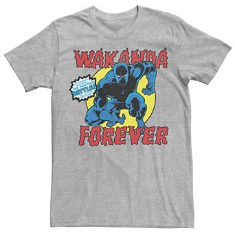 Men's Marvel Black Panther Vintage Battle Pose Graphic Tee