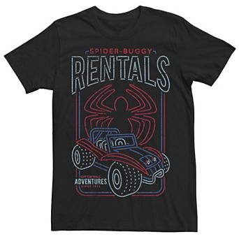 Men's Marvel Spider-Man Retro Spider-Buggy Rentals Graphic Tee