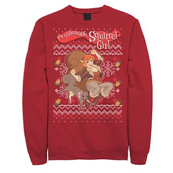 Men's Marvel Squirrel Girl Ugly Christmas Fleece