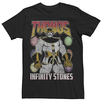 Men's Marvel Vintage Thanos Infinity Stones Graphic Tee