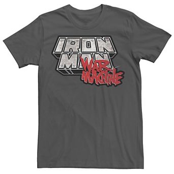 Men's Marvel Iron Man War Machine Steel Logo Tee