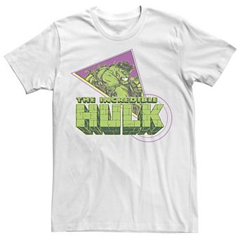Men's Marvel The Incredible Hulk Retro Abstract Logo Graphic Tee