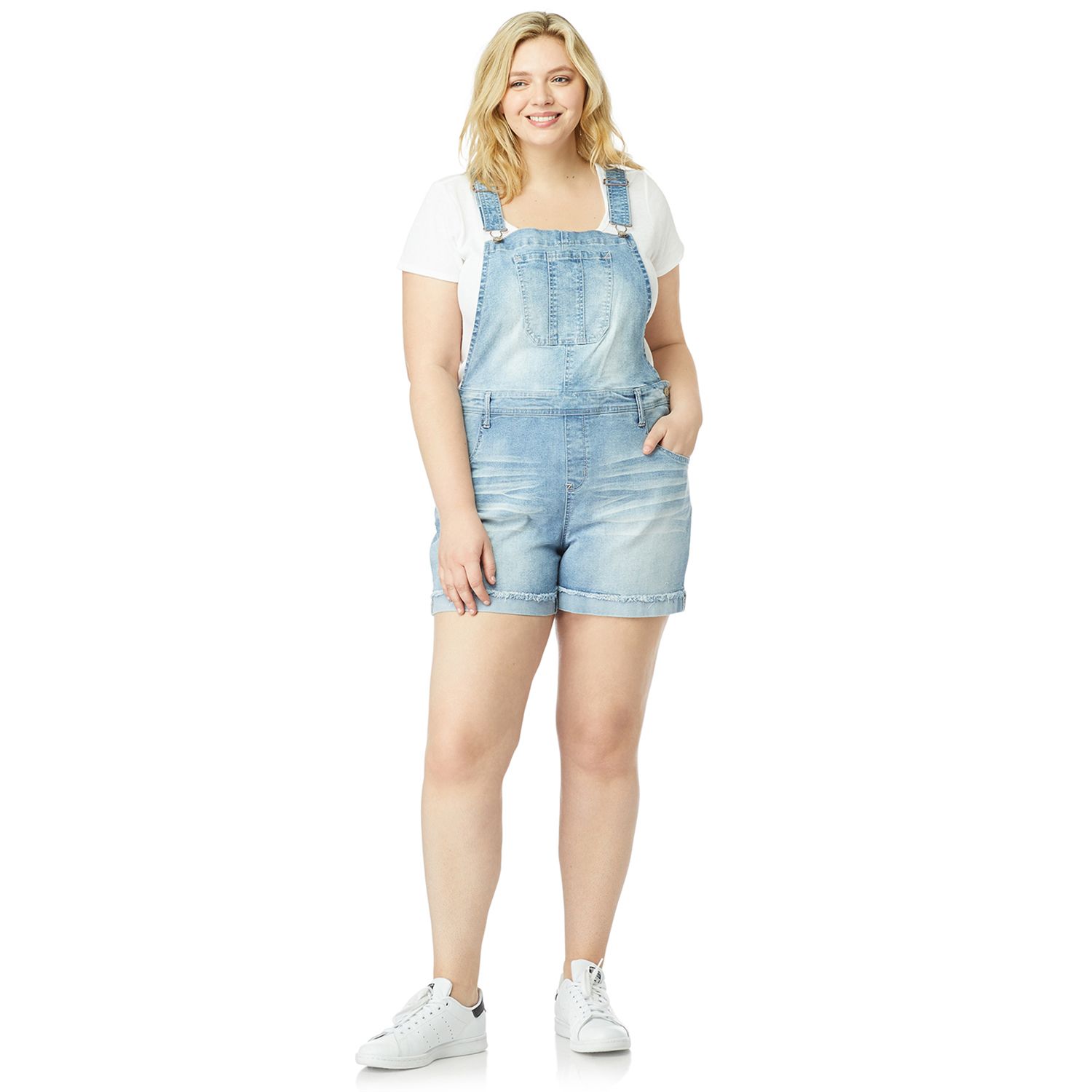 plus size shortalls