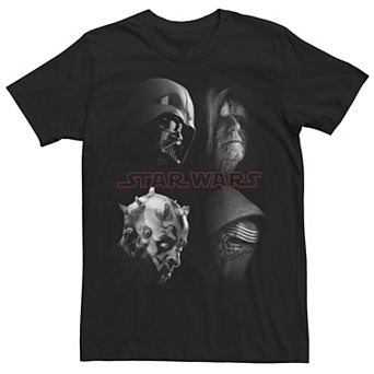 Men's Star Wars Villain Portrait Panel Tee